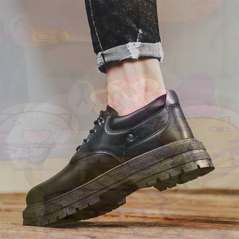 Information Technology Officer - Zapatillas deportivas de cuero Natural oscuro