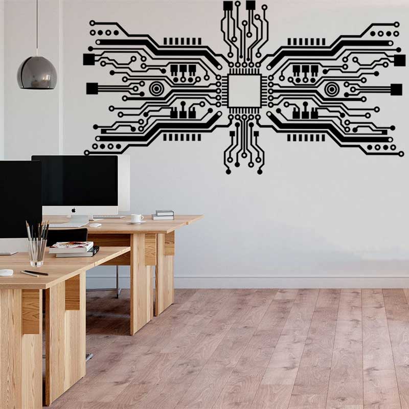 The Office It Tech - Pegatina de pared con Chip de