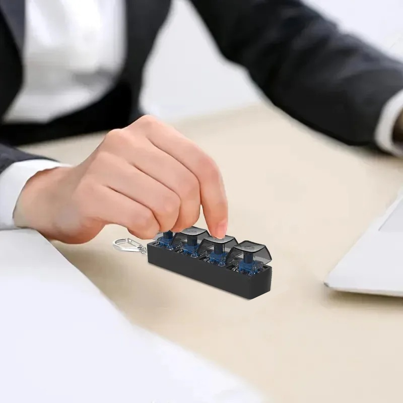 4 teclas botón de dedo juguete - Office Tech reseña y precio