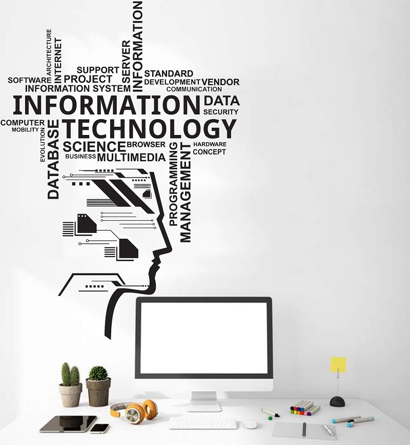 Calcomanía de vinilo de tecnol - Information Technology Officer reseña y precio