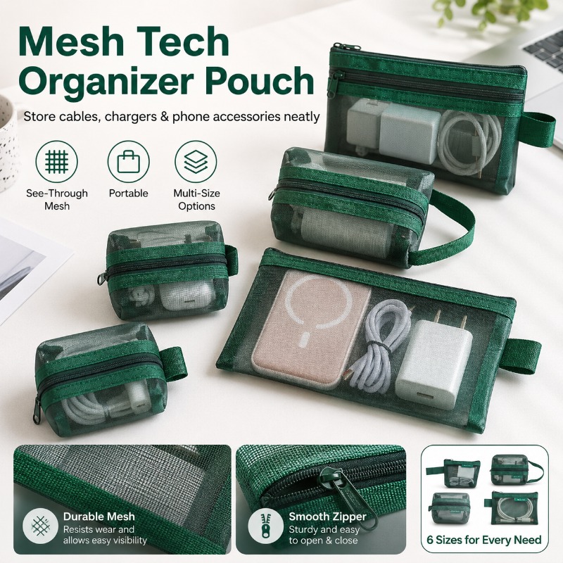 Paquete de 6 Bolsas Organizado - Office Tech Backpack reseña y precio