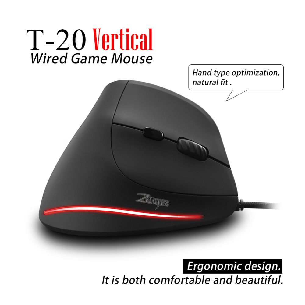 Ratón Óptico Vertical con Cabl - Ergonomic Mouse Vertical reseña y precio