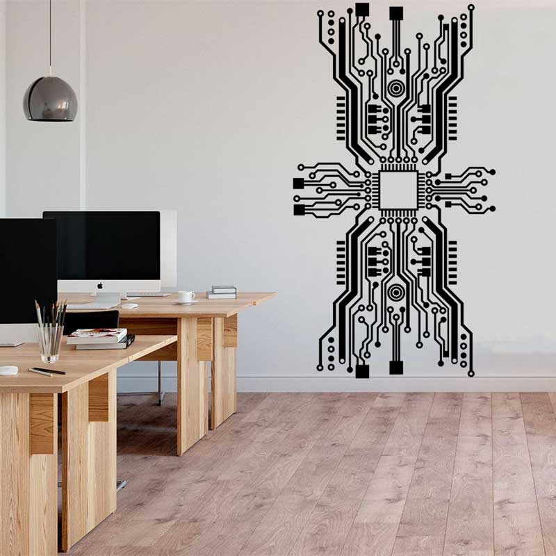 Pegatina de pared con Chip de  - The Office It Tech reseña y precio