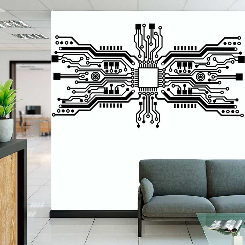 Pegatina de pared con Chip de  - The Office It Tech reseña y precio